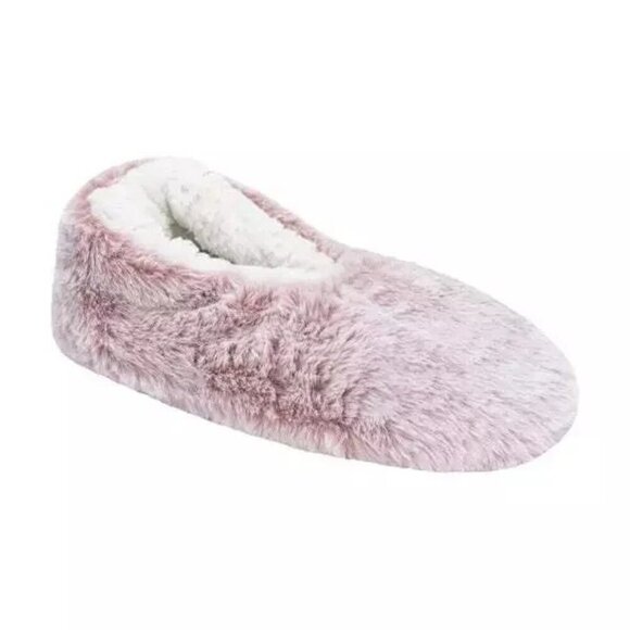 NWOT Lemon Women's S/M Faux Fur Slippers Pink Soft Plush Lining - Picture 3 of 8